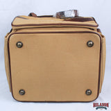 Hilaosn Canvas Hunter Bag with Brown Leather Trim, Dual Handles