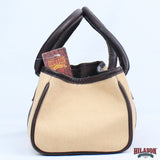 Hilason Canvas Hunter Tote Bag with Genuine Leather Trim