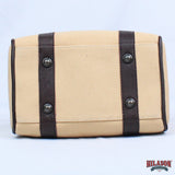 Hilason Canvas Hunter Tote Bag with Genuine Leather Trim
