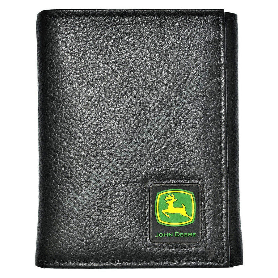 John Deere Men'S Tri-Fold Wallet,Black,One Size - Uhorse
