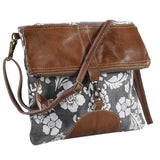 Ohlay Crossbody Upcycled Canvas Ladies Bag Floral Foldover Shoulder Purse