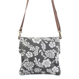 Ohlay Crossbody Upcycled Canvas Ladies Bag Floral Foldover Shoulder Purse