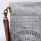 Ohlay Bags Vintage Canvas Crossbody Bag for Women & Men, Leather Trim Messenger Shoulder Bag