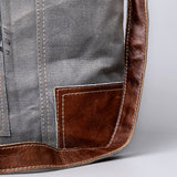 Ohlay Bags Vintage Canvas Crossbody Bag for Women & Men, Leather Trim Messenger Shoulder Bag