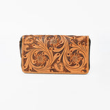 OHLAY Wallet Hand Tooled Genuine Leather Women Bag Western Handbag Purse | Womens Handbags |Leather Belt for Summer