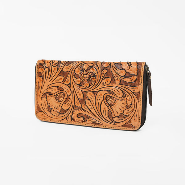 OHLAY WALLET Hand Tooled Genuine Leather women bag western handbag purse - Uhorse