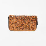 OHLAY Wallet Hand Tooled Genuine Leather Women Bag Western Handbag Purse | Womens Handbags |Leather Belt for Summer