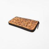 OHLAY Wallet Hand Tooled Genuine Leather Women Bag Western Handbag Purse | Womens Handbags |Leather Belt for Summer
