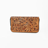 OHLAY Wallet Hand Tooled Genuine Leather Women Bag Western Handbag Purse | Womens Handbags |Leather Belt for Summer