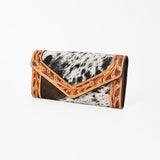 OHLAY WALLET Hand Tooled Hair-on Genuine Leather women bag western handbag purse - Uhorse