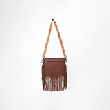 OHLAY Cross Body Hand Tooled Hair-On Genuine Leather Women Bag Western Handbag Purse | for