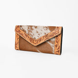 OHLAY KBG257 Coin Purse Hand Tooled Hair-On Genuine Leather women bag by Hilason – Cowboy and equestrian accessories