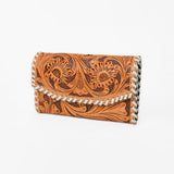 OHLAY Wallet Hand Tooled Hair-On Genuine Leather Women Bag Western Handbag Purse | Womens Handbags |Leather Belt for Summer