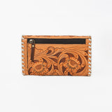 OHLAY Wallet Hand Tooled Hair-On Genuine Leather Women Bag Western Handbag Purse | Womens Handbags |Leather Belt for Summer