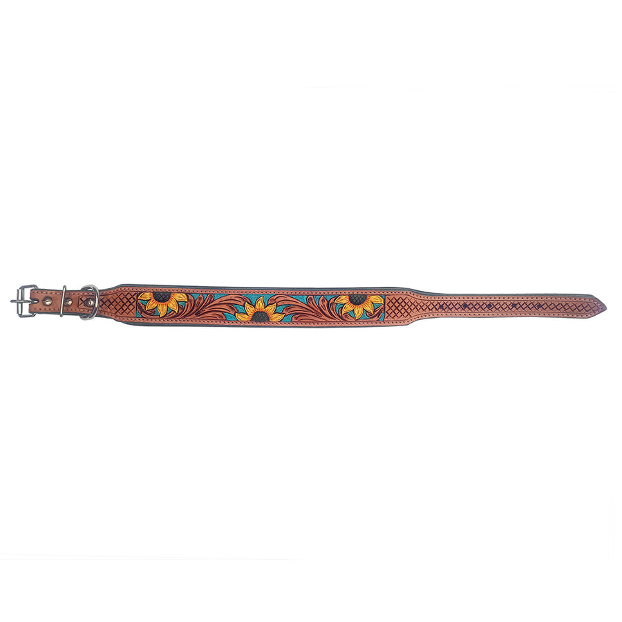 Western Leather Dog Collar - Uhorse