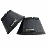 Large Back On Track Horse Hooves Leg Therepy Therapeutic Bell Boots Pair Black