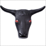 Large Red Eye Steer Head With Rods Hilason