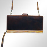American Darling Wristlet Bag, Hand-Painted Genuine Leather, Western Vegetable Tanned Full Grain Leather Wallet Bag