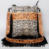 American Darling Messenger Hand Tooled Hair On Genuine Leather Western Women Bag Handbag Purse | Cute