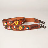 American Darling Hand Tooled Floral Painted Leather Purse Replacement Strap