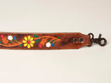 American Darling Hand Tooled Floral Painted Leather Purse Replacement Strap