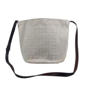 Hilason Horse Breathable  Canvas Grazing Muzzle w/ Adjustable Leather Strap