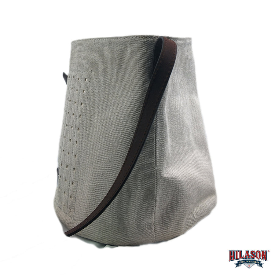 Hilason Horse Breathable  Canvas Grazing Muzzle w/ Adjustable Leather Strap
