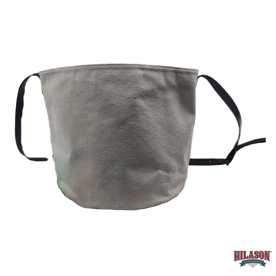 Hilason Horse Breathable  Canvas Grazing Muzzle w/ Adjustable Leather Strap
