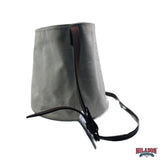 Hilason Horse Breathable  Canvas Grazing Muzzle w/ Adjustable Leather Strap
