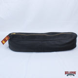 Hilason Western Saddle Cantle Bag Black Leather Zippered Storage Pouch