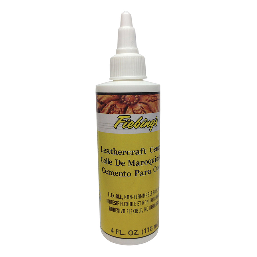 Fiebing's Leathercraft Cement 4 oz Quick Drying High Strength Glue