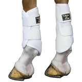 Medium Back on Track Splint Brush Horse Boot White Pair