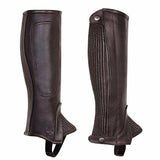 Medium Brown Child'S Professional Half Calfskin Elastic Chaps  By Perris Leather