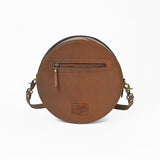 Ohlay Round Western Crossbody Bag for Women, Hand Tooled Genuine Leather Purse
