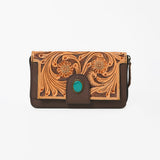 OHLAY Wallet Hand Tooled Genuine Leather Women Bag Western Handbag Purse | Womens Handbags |Leather Belt for Summer