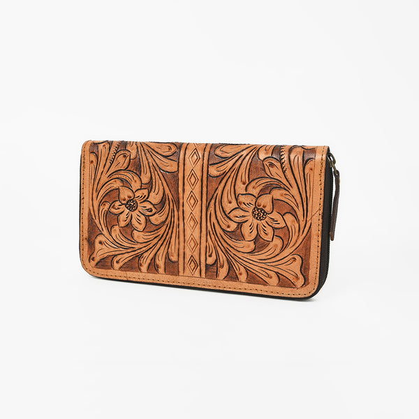OHLAY WALLET Hand Tooled Genuine Leather women bag western handbag purse - Uhorse