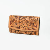OHLAY WALLET Hand Tooled Genuine Leather women bag western handbag purse - Uhorse