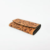 OHLAY Wallet Hand Tooled Genuine Leather Women Bag Western Handbag Purse | Womens Handbags |Leather Belt for Summer