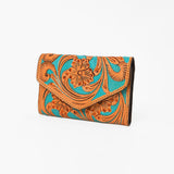 OHLAY WALLET Hand Tooled Genuine Leather women bag western handbag purse - Uhorse