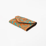 OHLAY Wallet Hand Tooled Genuine Leather Women Bag Western Handbag Purse | Womens Handbags |Leather Belt for Summer