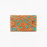 OHLAY Wallet Hand Tooled Genuine Leather Women Bag Western Handbag Purse | Womens Handbags |Leather Belt for Summer