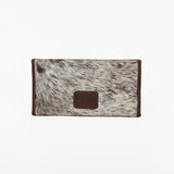 Ohlay Genuine Leather Hair-On Cowhide Long Clutch Wallet Western Purse