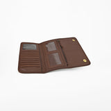 Ohlay Genuine Leather Hair-On Cowhide Long Clutch Wallet Western Purse