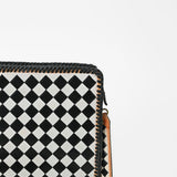 Ohlay Genuine Western Leather Crossbody Bag Diamond Checkerboard Shoulder