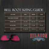 HILASON Ballistic Overreach Bell Boots for Horses Protective, Shock Absorbing, Durable & Comfortable Quick Wrap Hook Loop