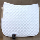 Pony Horze Supreme Prinze Dressage Horse Quilted Saddle Pad White