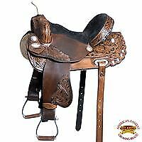 14 In Hilason Western Horse Preowned Saddle Barrel Trail - Uhorse