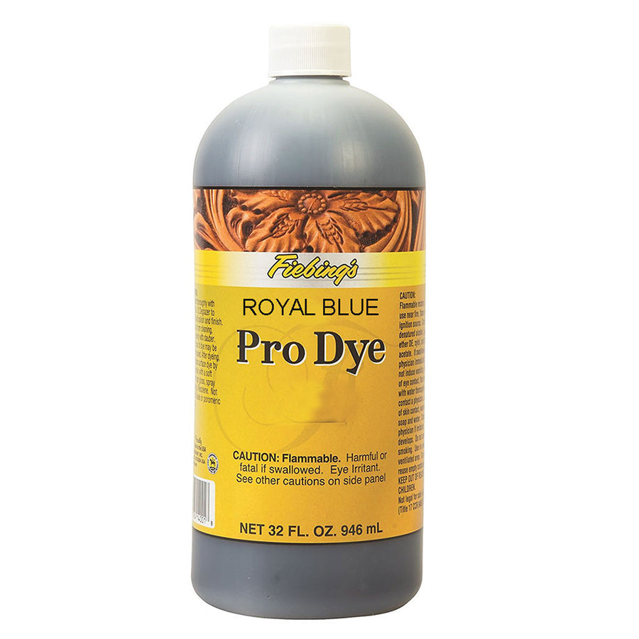 Fiebing's Pro Dye 32 oz Royal Blue Professional Oil-Based Leather Dye