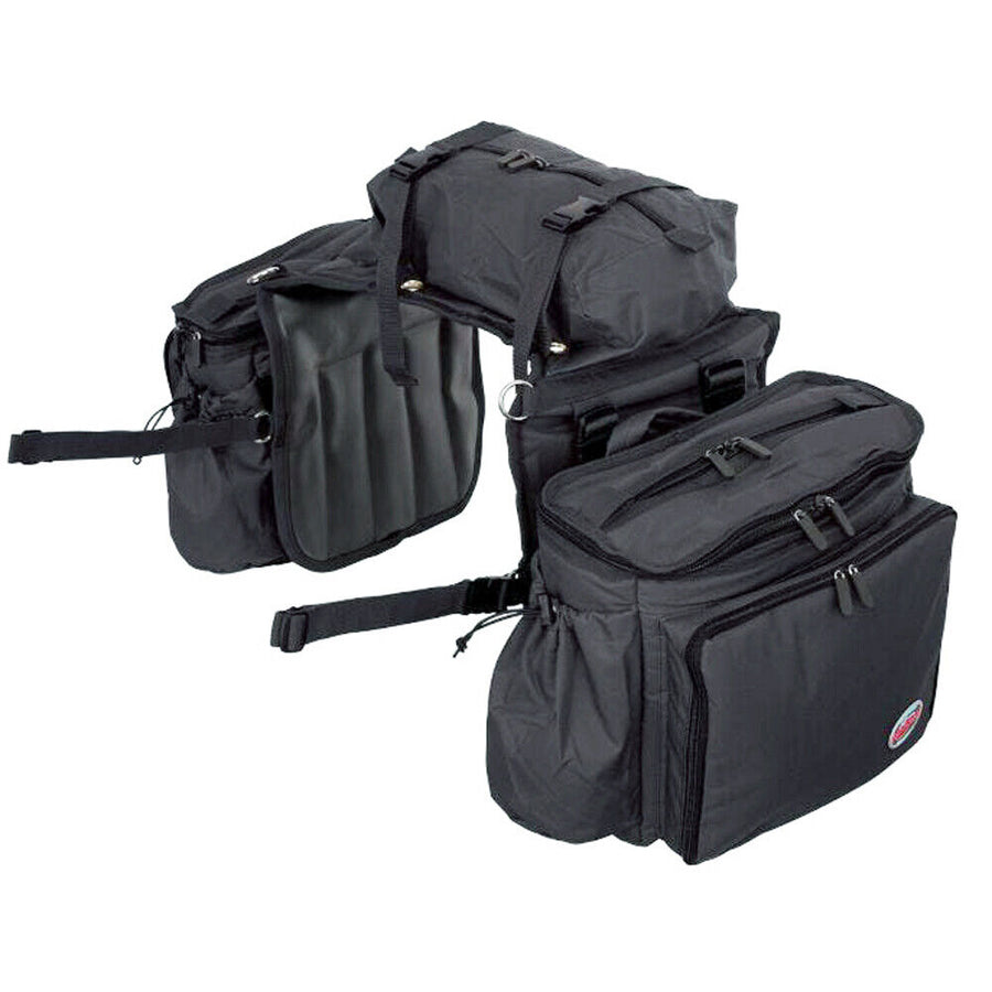 Reinsman Deluxe Insulated Cooler Saddle Bag Black by Hilason – Cowboy and equestrian accessories