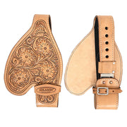HILASON Youth Western Saddle Replacement Fenders, Genuine Leather Short Fenders with Adjustable Buckles & Hobble Strap